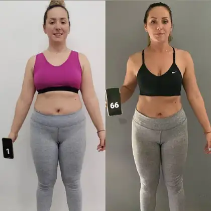 Personal training client before and after transformation 11, Dubai