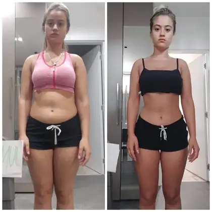 Personal training client before and after transformation 13, Dubai