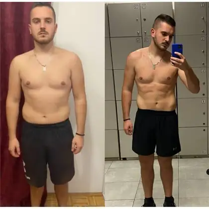 Personal training client before and after transformation 14, Dubai
