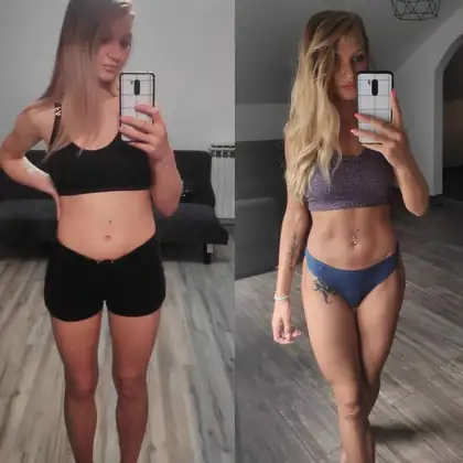 Personal training client before and after transformation 16, Dubai