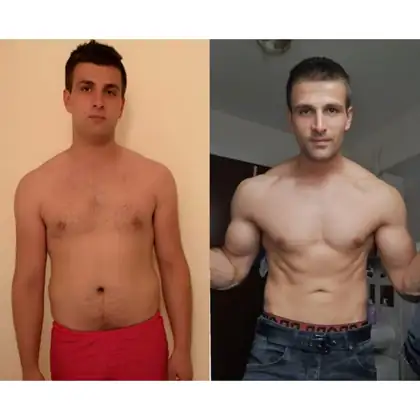 Personal training client before and after transformation 17, Dubai