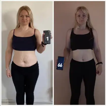 Personal training client before and after transformation 18, Dubai