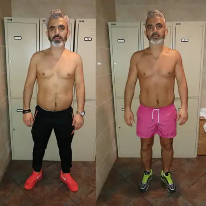 Personal training client before and after transformation 20, Dubai