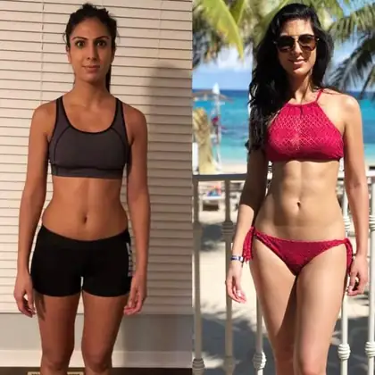 Personal training client before and after transformation 21, Dubai