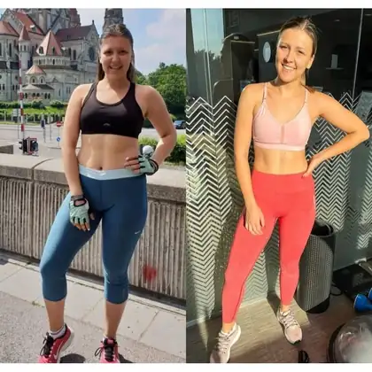 Personal training client before and after transformation 26, Dubai