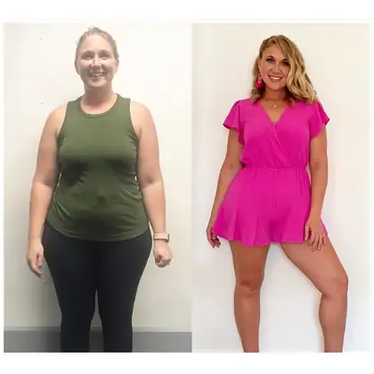 Personal training client before and after transformation 31, Dubai