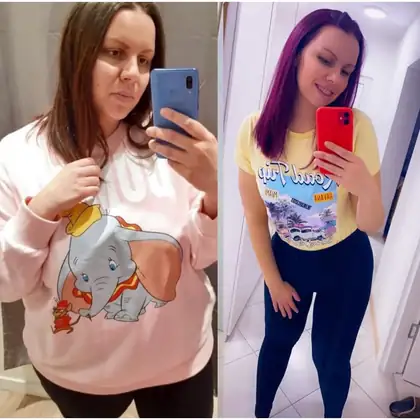 Personal training client before and after transformation 33, Dubai