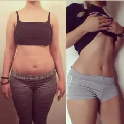 Personal training client before and after transformation 34, Dubai