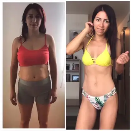 Personal training client before and after transformation 36, Dubai