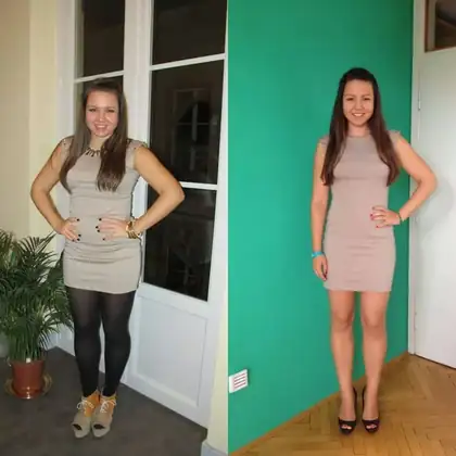 Personal training client before and after transformation 37, Dubai