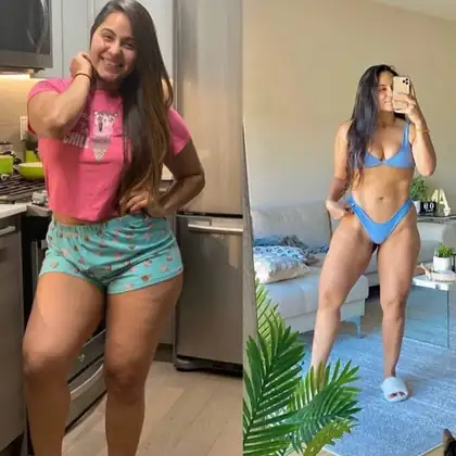 Personal training client before and after transformation 41, Dubai