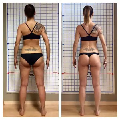 Personal training client before and after transformation 5, Dubai