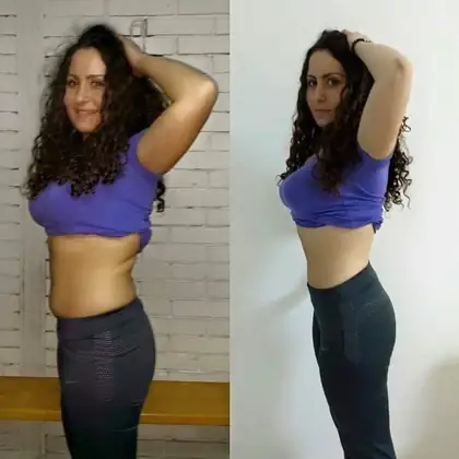 Personal training client before and after transformation 8, Dubai