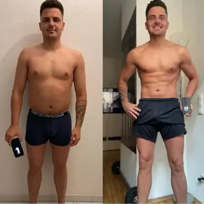 Personal training client before and after transformation 9, Dubai