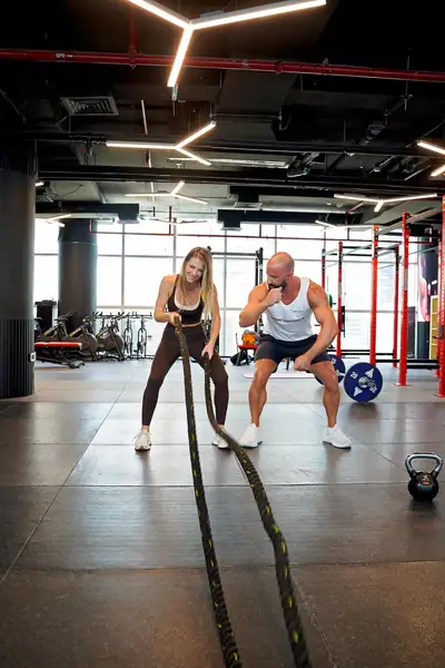 Battle rope conditioning