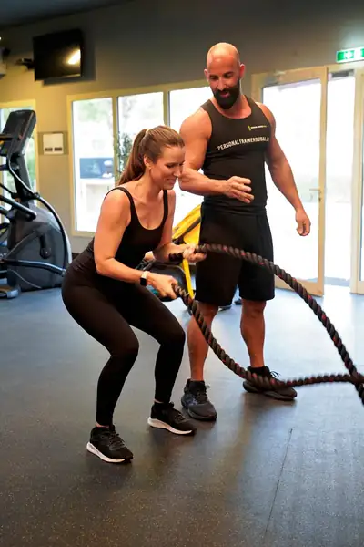 Squat-to-rope conditioning