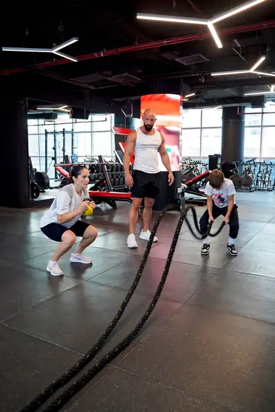 Family training session in Dubai